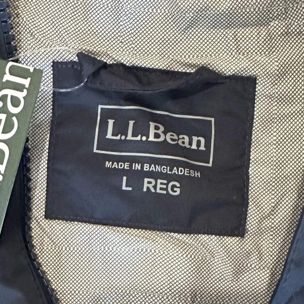 LL Bean Women's Meridan Rain Coat, Carbon Navy, Large, New - Picture 9 of 9